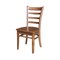 International Concepts 36 in. Solid Wood Round Top Pedestal Dining Table with 4 Chairs in Distress Oak K42-36RT-23B-C617-4 - alternate 2